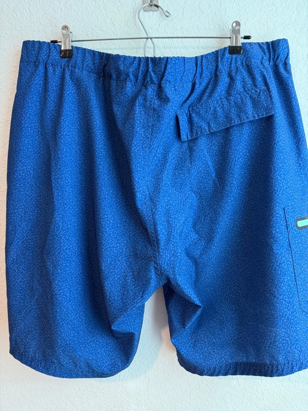 ZeroXposur Men's Royal Blue Swim Board Shorts with Lime Accents